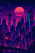 NeoMetropolis — Futuristic City with Retro Sci-Fi Influence