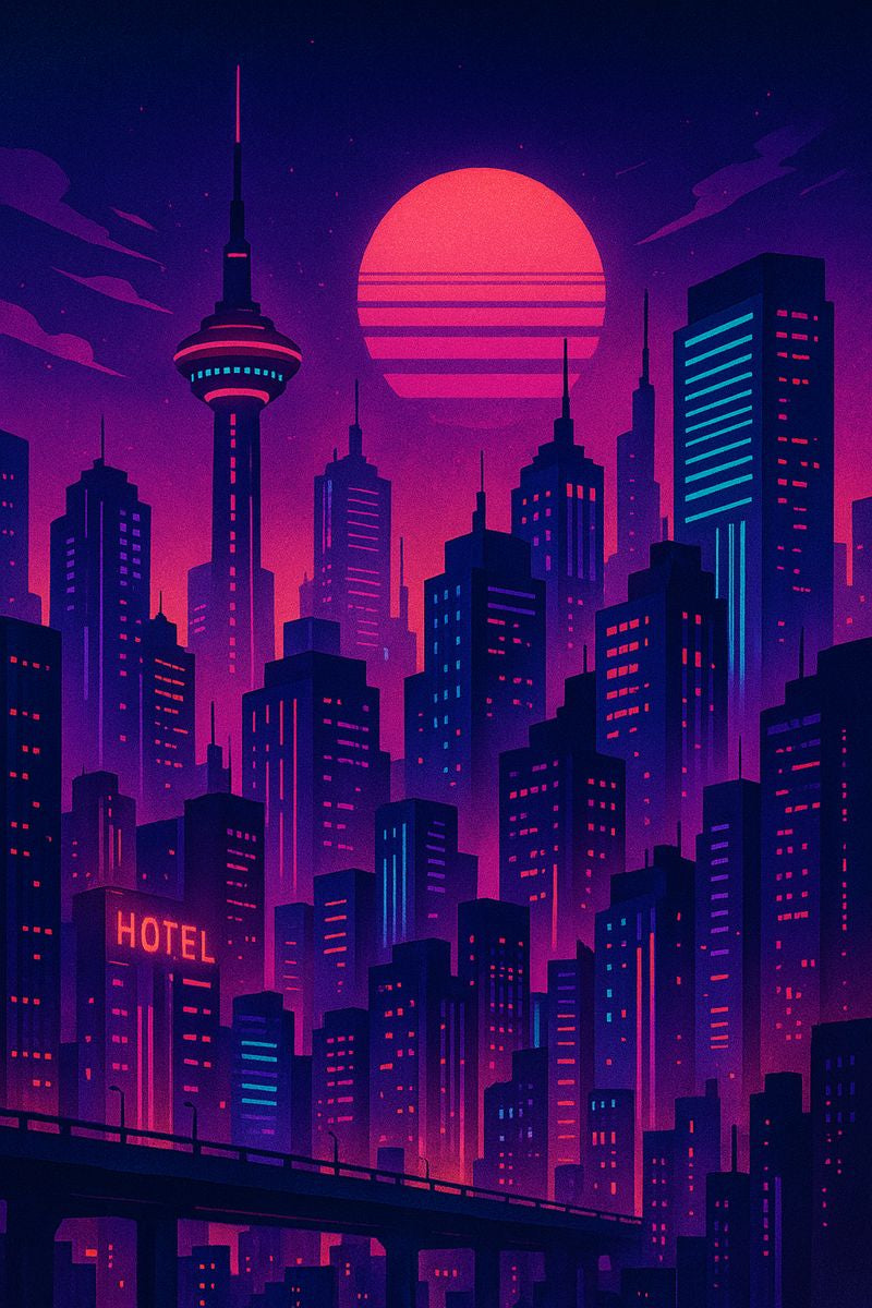 NeoMetropolis — Futuristic City with Retro Sci-Fi Influence